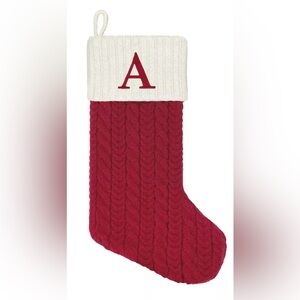COPY - Christmas Stocking St Nicholas Square monogram “A”